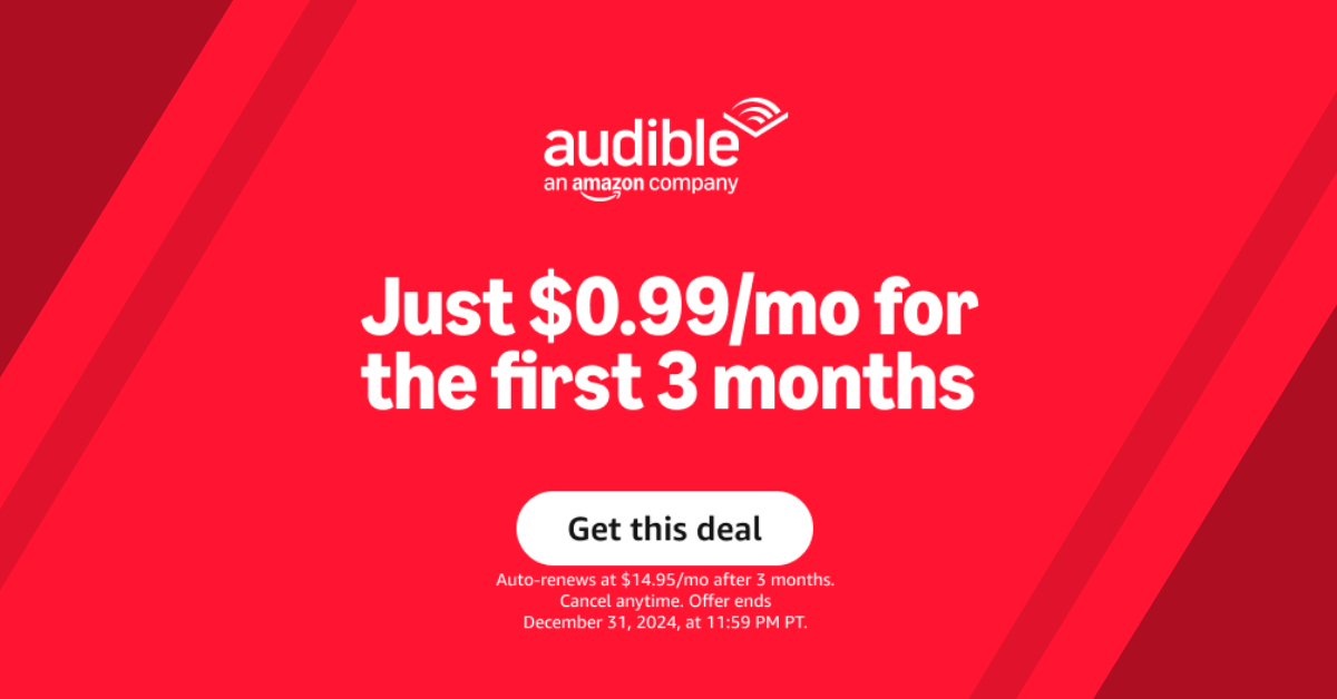 Limited-Time Audible Premium Plus Deal: 3 Months for $3